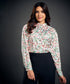 Satin Printed Long Sleeve Shirt